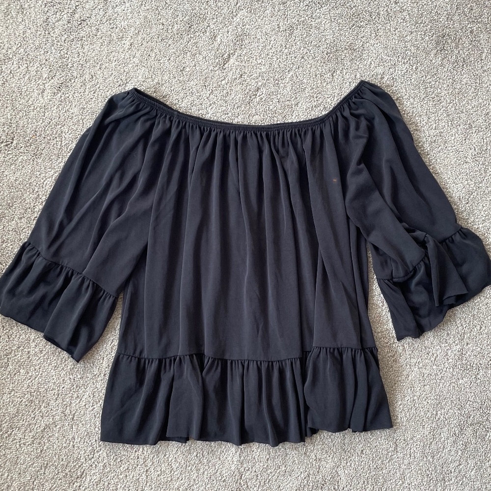 ...lavender field... Boho/Western Off-The-Shoulder Blouse